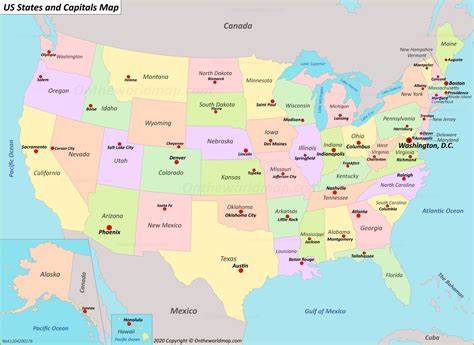 what's the capital of the us|capitals on usa.